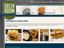 Tablet Screenshot of greenroomkc.com